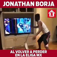 Jonathan Borja al volver a perder en la ELiga MX