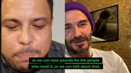 Club owners Beckham and Ronaldo consider coronavirus charity match