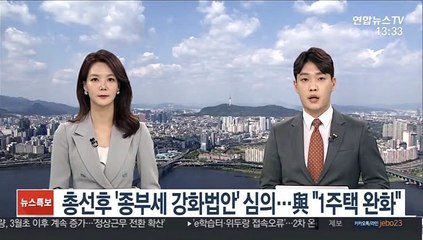 총선 후 '종부세 강화법안' 심의…與 "1주택 완화"