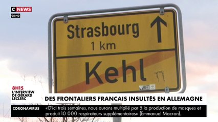 Coronavirus : des frontaliers français insultés en Allemagne