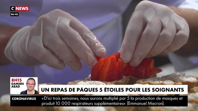 Coronavirus : un repas de Pâques 5 étoiles pour les soignants