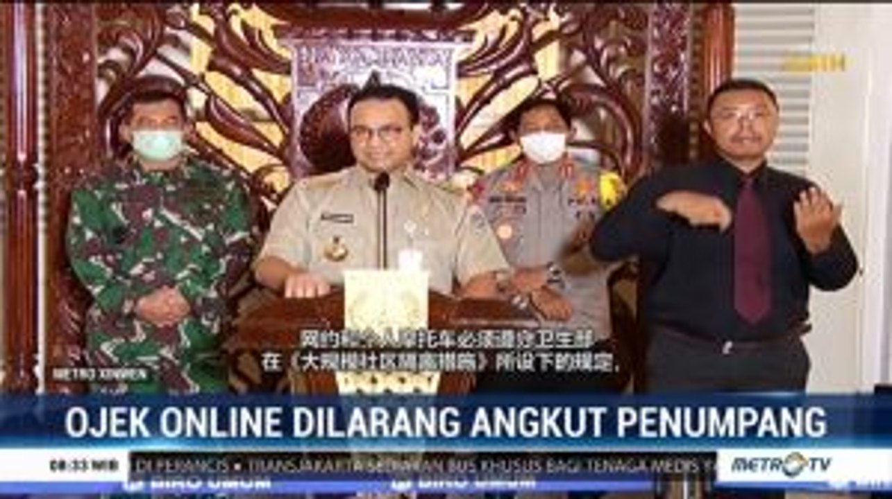 Anies Baswedan Tegas Larang Ojol Mengangkut Penumpang