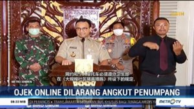 Anies Baswedan Tegas Larang Ojol Mengangkut Penumpang