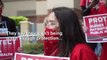 Coronavirus: LA nurses protest to demand better protection
