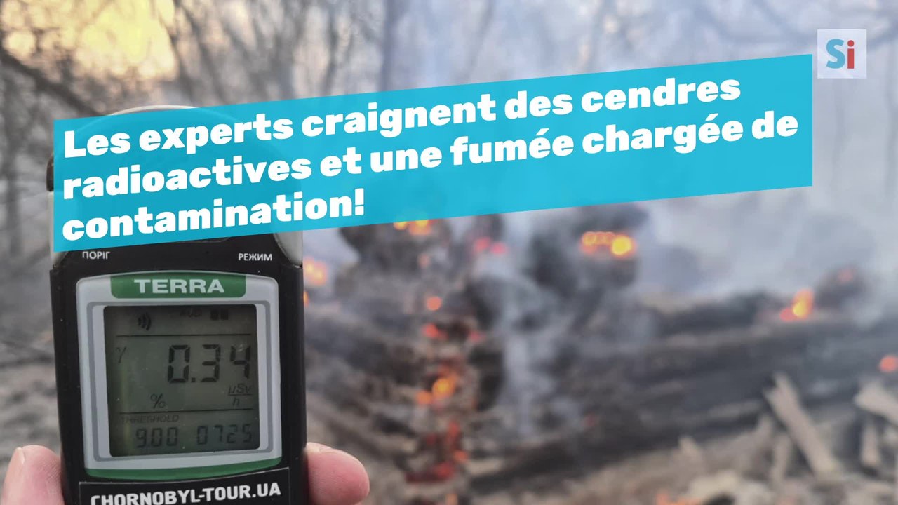 Feux de forêt près de Tchernobyl: les experts craignent des cendres radioactives