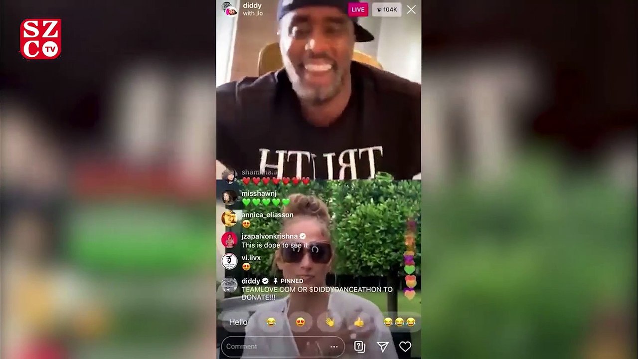 Jennifer Lopez, eski sevgilisi Diddy ile canlı yayında dans etti