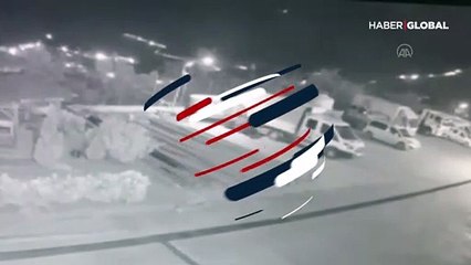 Sokaklara inen ayı ailesi kamerada