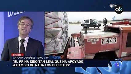 El PP acusa al "lechero" Fortes de mentir y manipular en pleno directo en TVE