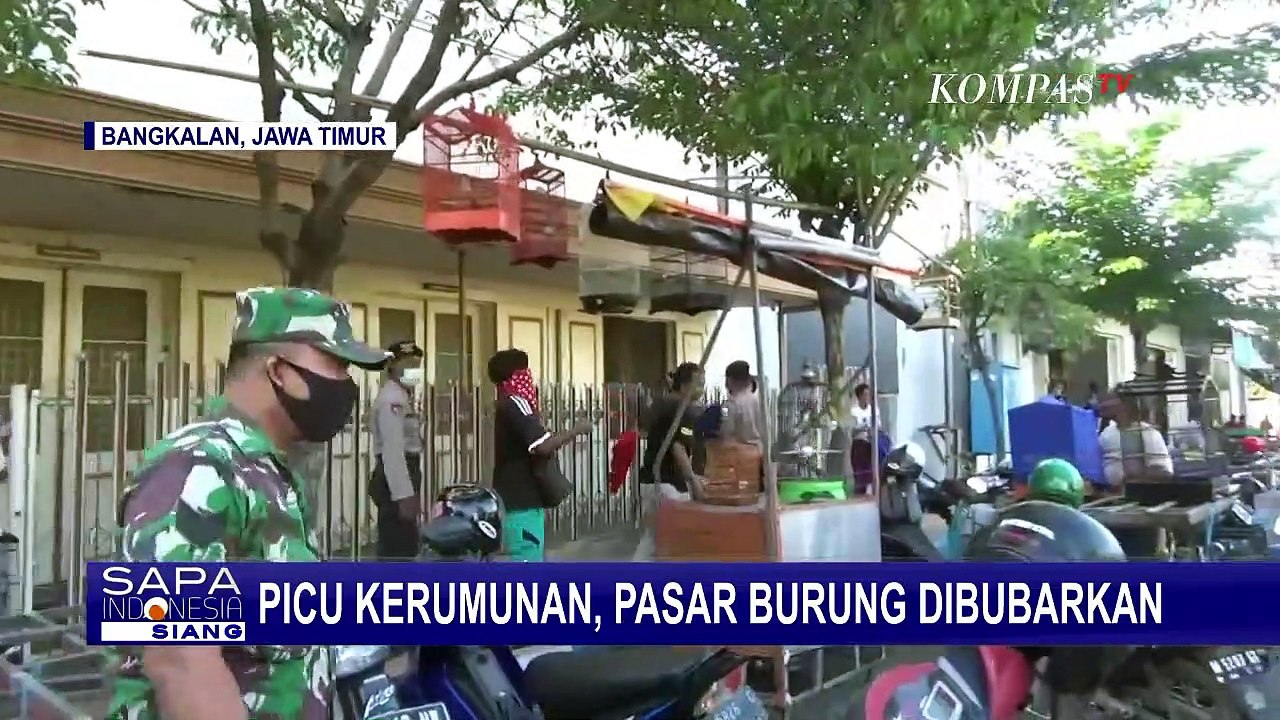 Picu Kerumunan, Pasar Burung di Bangkalan Dibubarkan