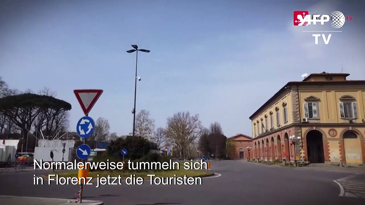 Drohnenbilder zeigen menschenleeres Florenz