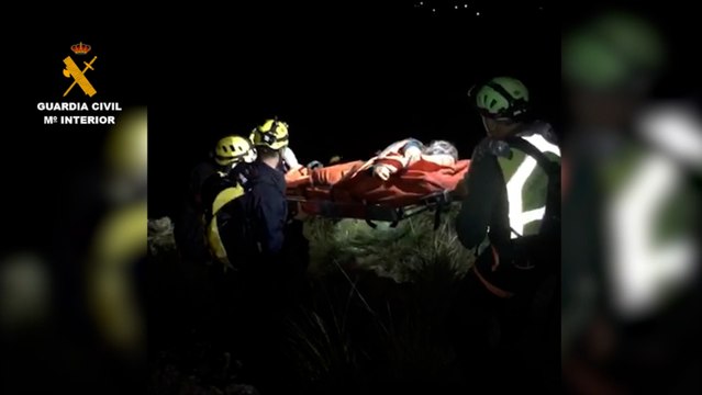 Guardia Civil rescata a una senderista que tuvo un accidente