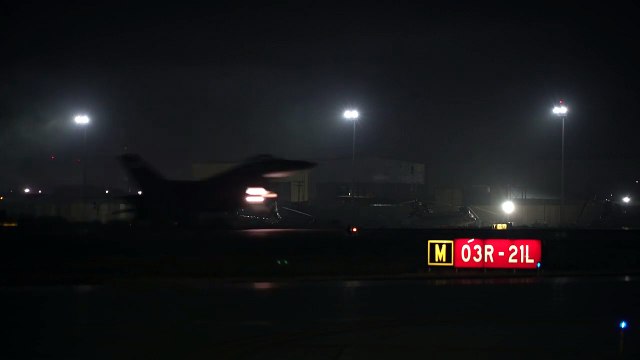 USAF - F-16 Fighting Falcons Land at Bagram