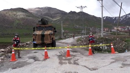 Karantinaya alınan yerleşim yerlerinde güvenlik önlemleri sürüyor