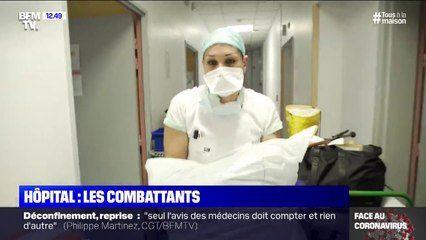 "Hôpital: les combattants": les infirmières et aides soignantes aident les patients à garder le lien avec les familles