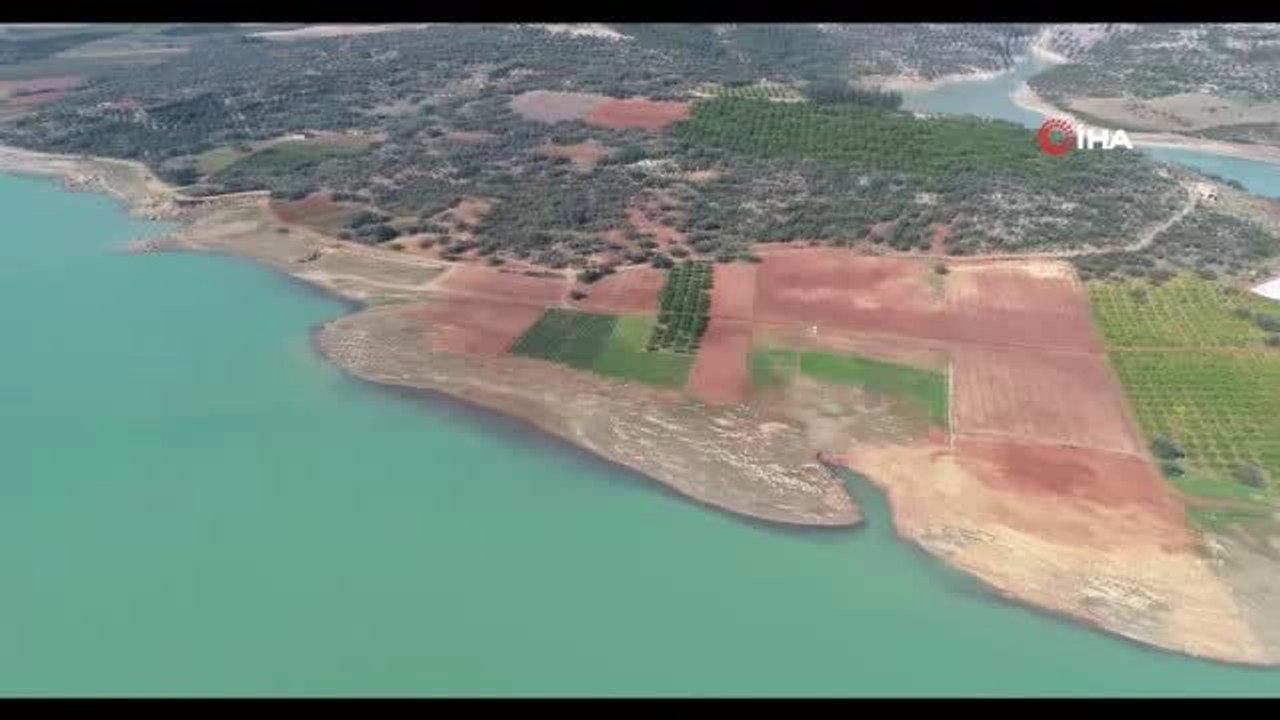 Mersin ve Tarsus'un içme suyu ihtiyacını karşılayan Berdan Barajı havadan denetleniyor