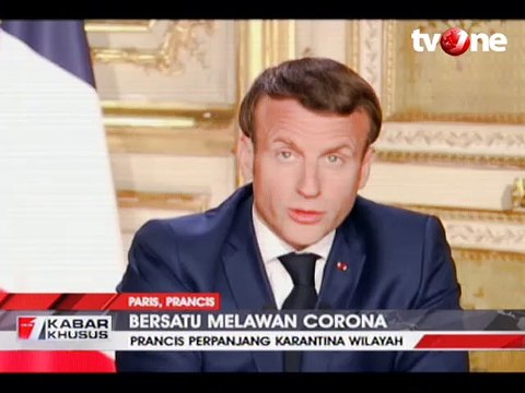 Presiden Prancis Perpanjangan Lockdown hingga 11 Mei 2020
