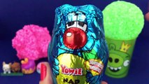 Play Foam Ice Cream Surprise Cups Minnie Spongebob Angry Birds Suprise Toys Chupa Chups