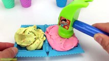 Making 6 Colors Play Doh Ice Cream with Popsicles Molds LOL Surprise Toys