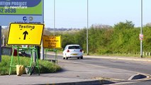 Drive-thru COVID-19 testing stations for NHS staff open in Leeds, UK