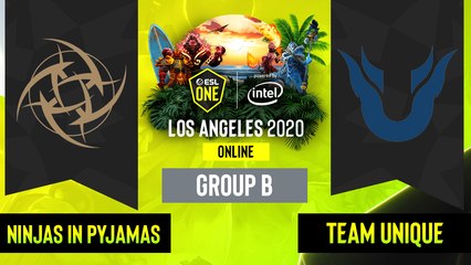 Dota2 - Team Unique vs. Ninjas in Pyjamas - Game 1 - Group B - EU:CIS - ESL One Los Angeles