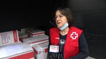 Voluntaria de Cruz Roja relata la labor de reparto de kits de comida