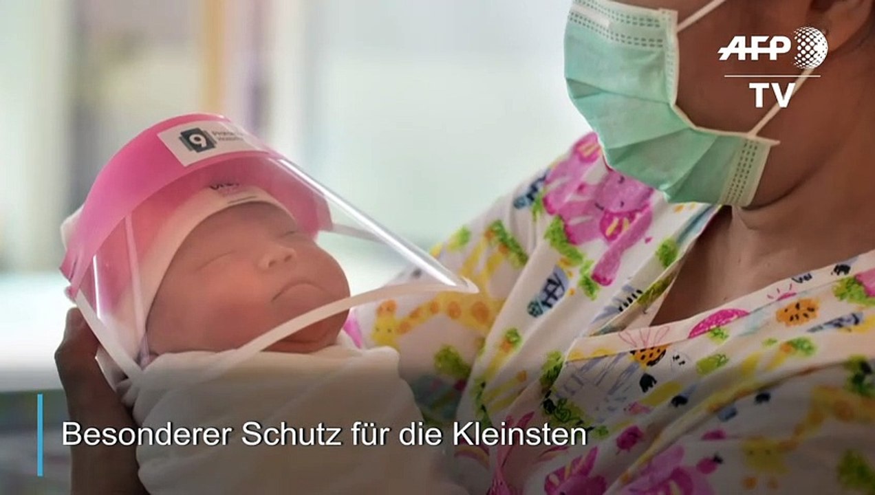 Ein Corona-Gesichtsschutz speziell für Babys
