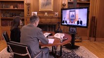 Los Reyes de España se reúnen con el presidente de la FIAB