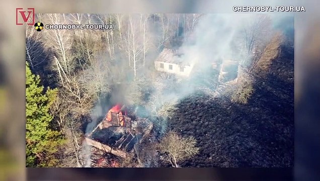 Rain Extinguishes Flames Headed for Chernobyl Nuclear Power Plant