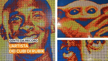 Gente da record: l'artista dei cubi di Rubik