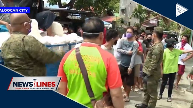 Family food packs distributed to Tala residents in Caloocan City