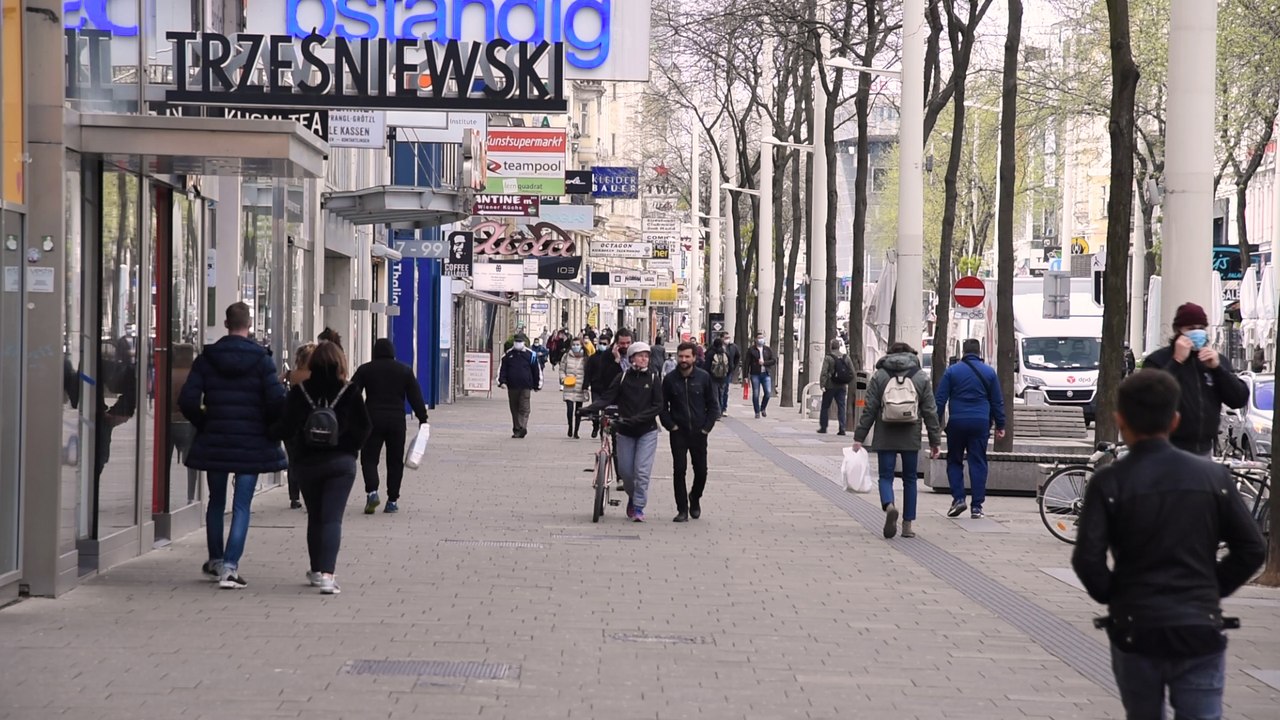 Mariahilfer Straße am Dienstag