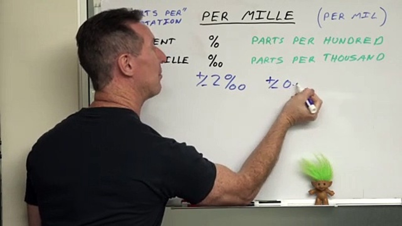 EEVblog #1300 - "Parts Per" Notation EXPLAINED