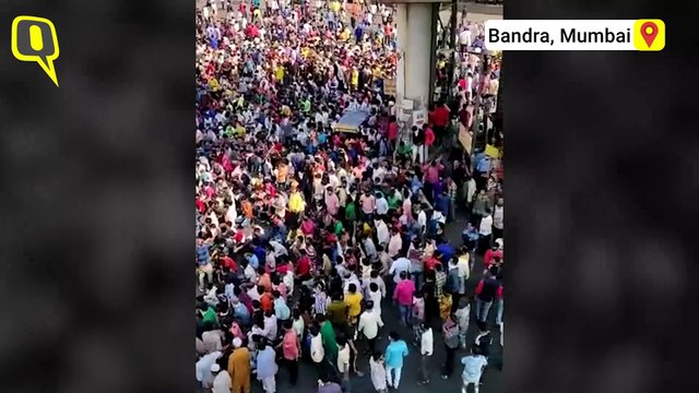 Thousands of Migrant Labourers Gather Outside Bandra Station, Police Resort to Lathicharge