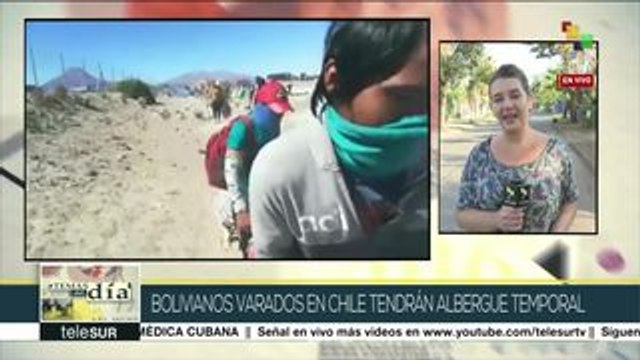 Bolivianos varados en Chile son trasladados a albergue temporal