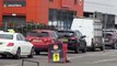 UK police turn shoppers away as B&Q customers arrive to collect their orders during COVID-19 lockdown