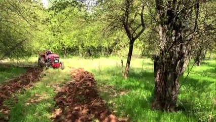 Bahçesini süremeyen yaşlı kadının yardımına jandarma yetişti