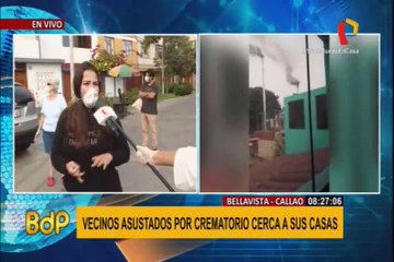 Bellavista: vecinos temen contagio de covid-19 por continuo funcionamiento de crematorio