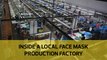 Inside a local face mask production factory