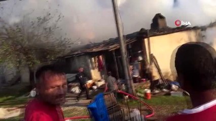 Fethiye'de tek katlı evde çıkan yangın korkuttu