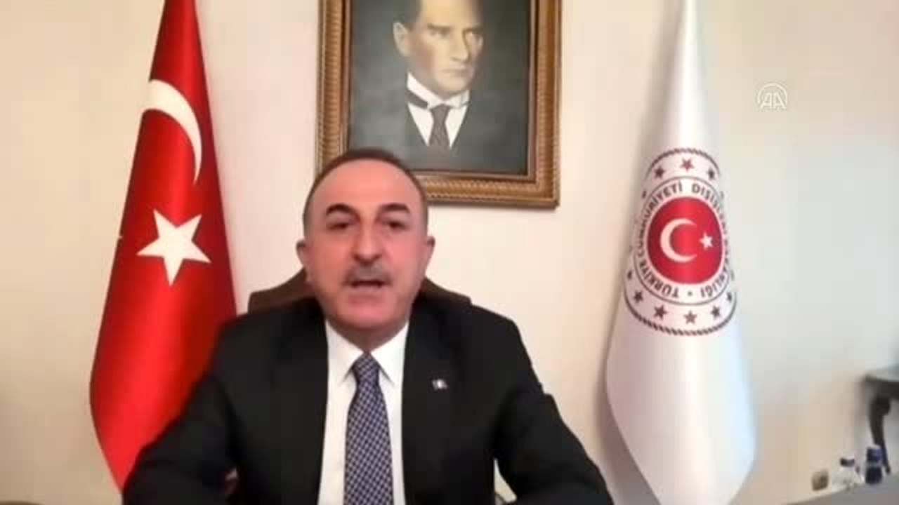 Çavuşoğlu, video konferans yöntemiyle Atlantik Konseyi toplantısına katıldı (2)
