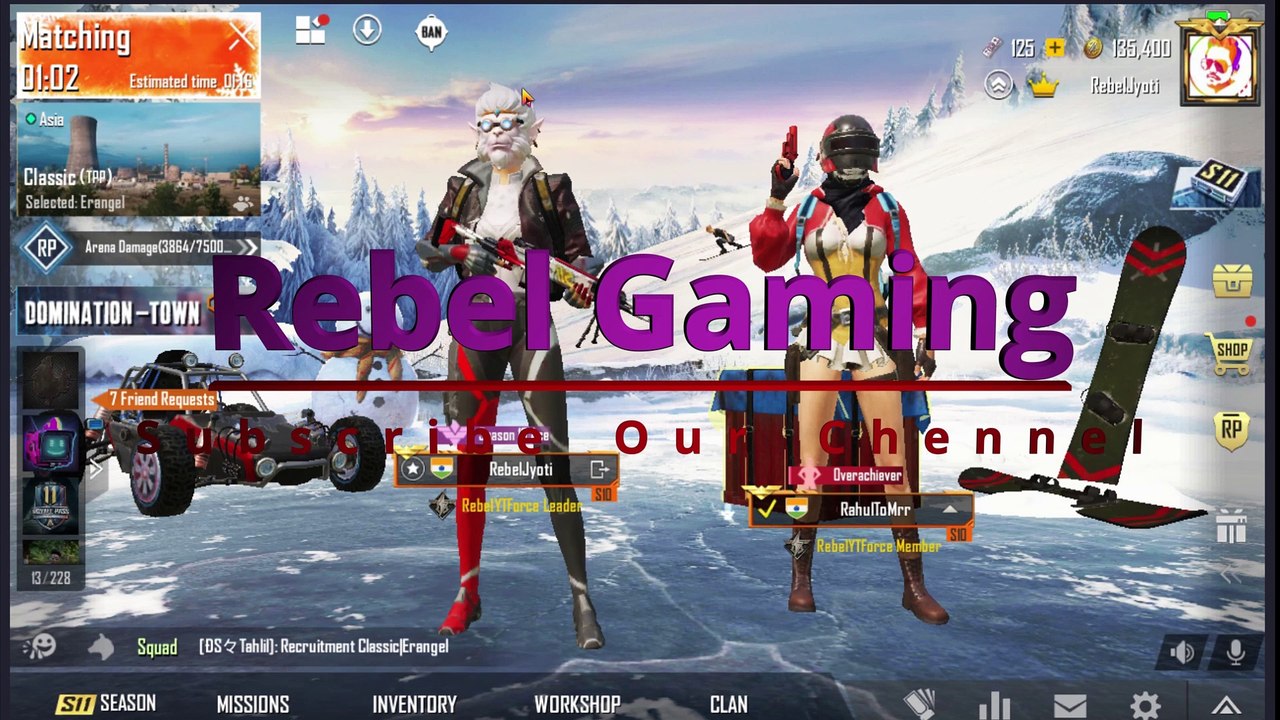 RebelGaming Playing PUBG MOBILE 2Vs2 with Random Players