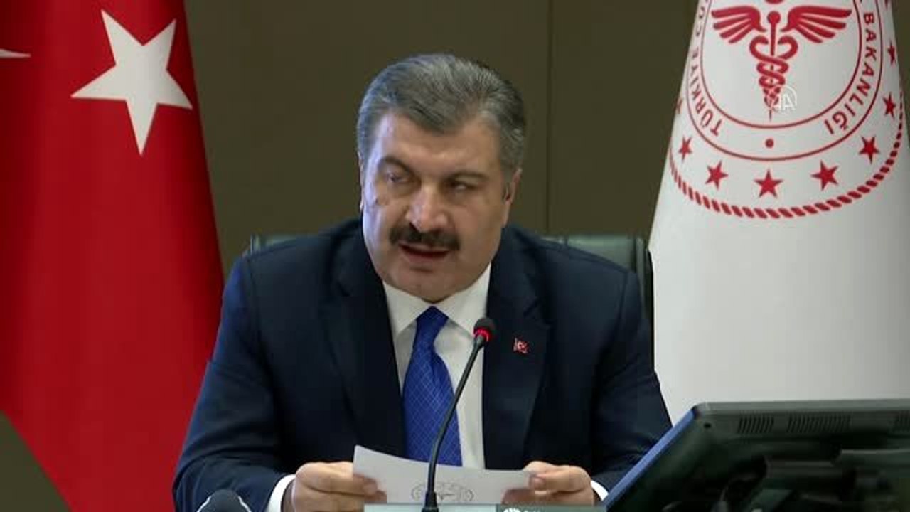 Koca: "Son 24 saatte vaka sayısı 4 bin 62, vefat sayısı 107 oldu, toplam vefat sayısı 1403'e ulaştı"