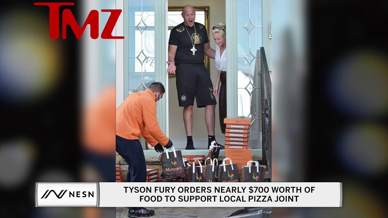 Tyson Fury orders $700 worth of food to support...