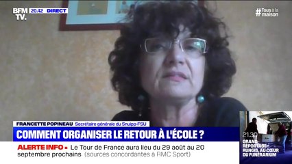 Coronavirus: "Revenir à l'école dans de mauvaises conditions c'est peut-être se préparer à une 2e vague épidémique", estime Francette Popineau, secrétaire générale du Snuipp-FSE