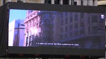 'Cine de Balcón', la iniciativa que permite a los vecinos de Madrid ver películas desde su ventana