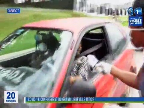 RTG / Covid 19 - 2 ème jour du confinement du grand Libreville - constat mitigé au niveau des mesures barrières par la population