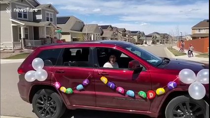 Adorable little boy and his doggy have socially distant birthday party amid COVID-19 crackdown in Colorado