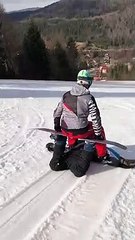 Buddies Show Off a Funky Snowboarding Trick