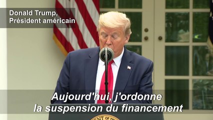 Trump suspend la contribution américaine à l'OMS