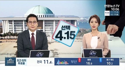 [이 시각 투표율] 오전 10시 현재 11.4%